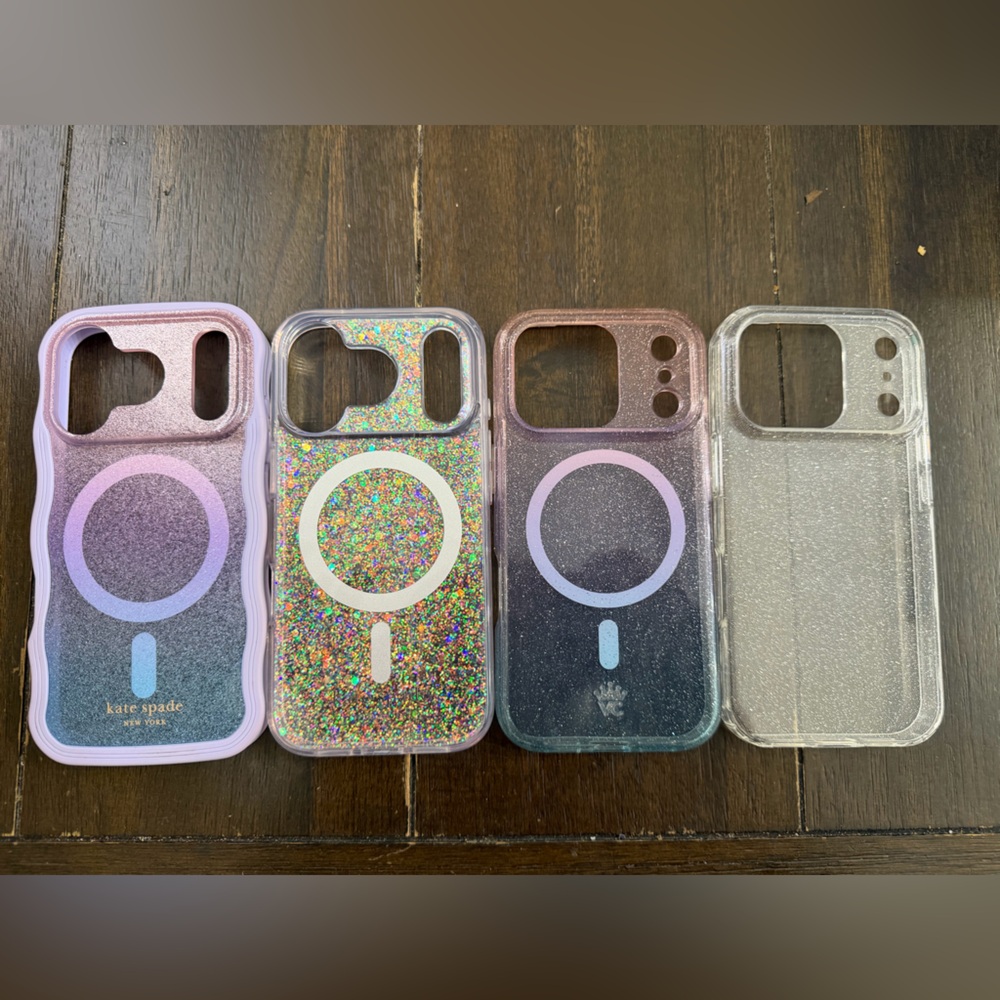 Glitter MagSafe iPhone 17 pro cases